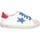 Schuhe Mädchen Sneaker Low Dianetti Made In Italy I9869 Sneaker Kind WEISS ROT Multicolor