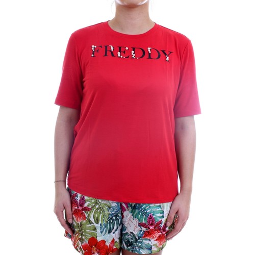 Kleidung Damen T-Shirts Freddy S1WSLT5 T-Shirt/Polo Frau rot Rot