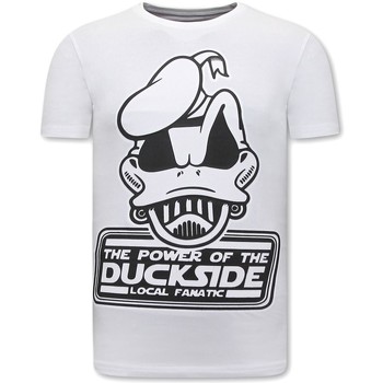 Kleidung Herren T-Shirts Local Fanatic Mit Print DuckSide Weiss