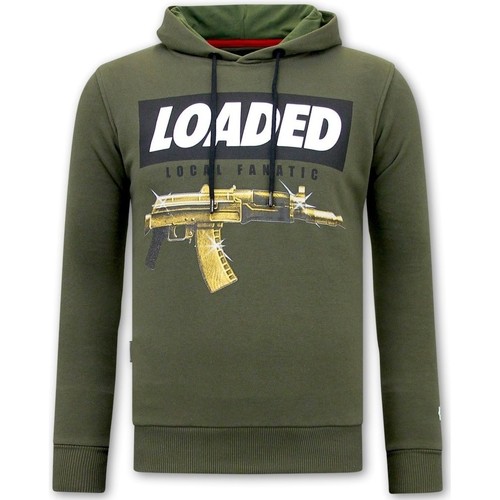 Kleidung Herren Sweatshirts Local Fanatic Hoodie Loaded Gun Grün