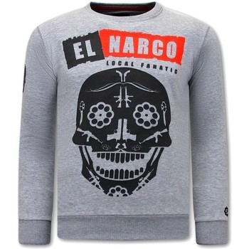 Kleidung Herren Sweatshirts Local Fanatic El Narco Totenkopf Grau