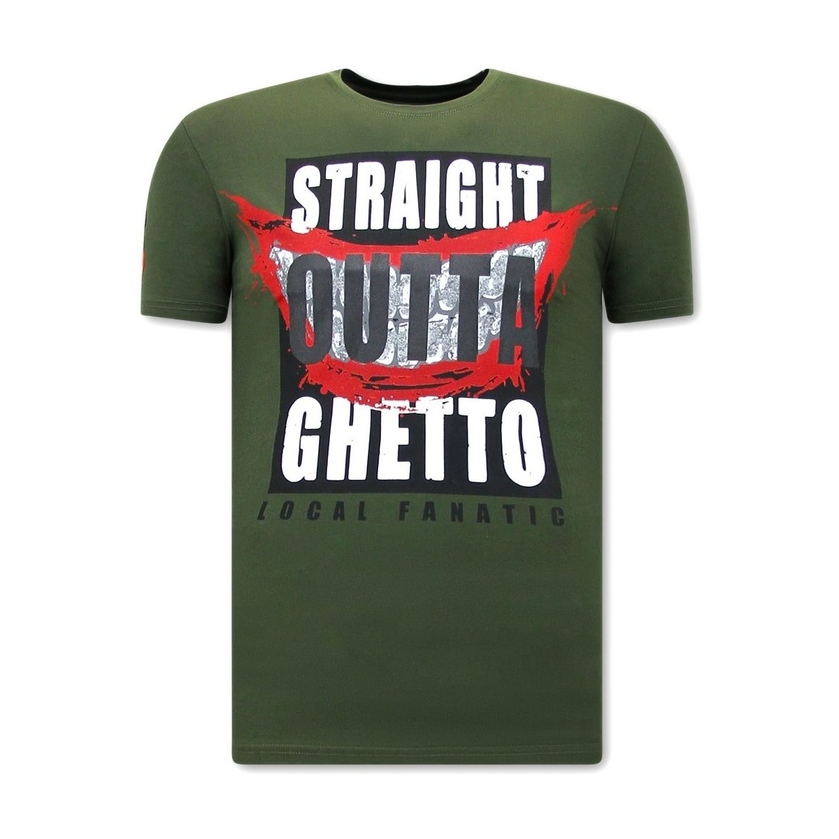 Kleidung Herren T-Shirts Local Fanatic Straight Outta Ghetto Grün