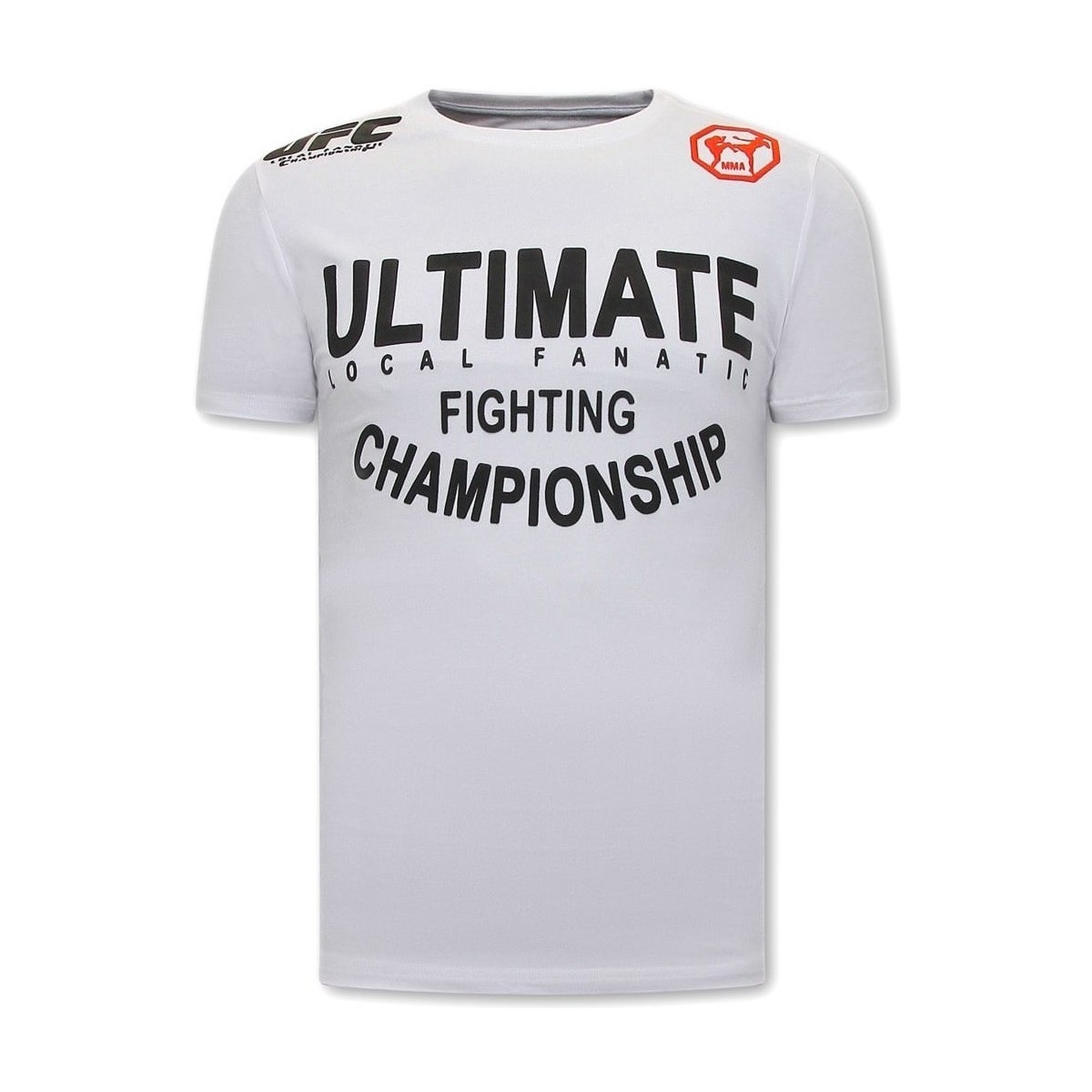 Kleidung Herren T-Shirts Local Fanatic UFC Ultimate Weiss
