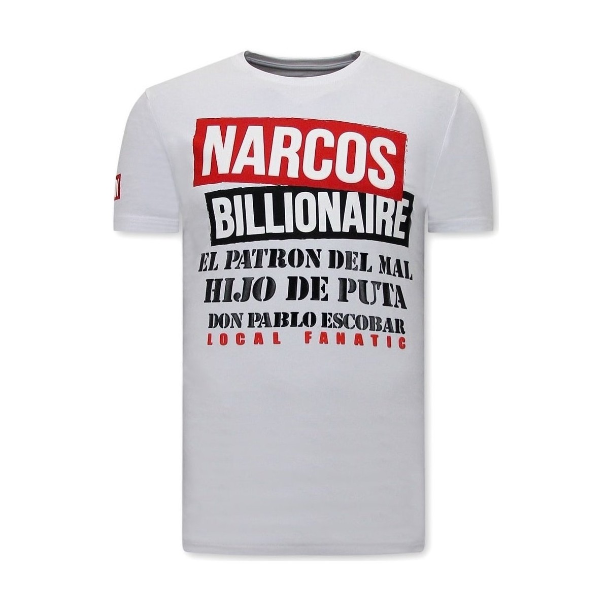 Kleidung Herren T-Shirts Local Fanatic Narcos Weiss