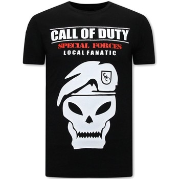 Kleidung Herren T-Shirts Local Fanatic Call Of Duty Schwarz