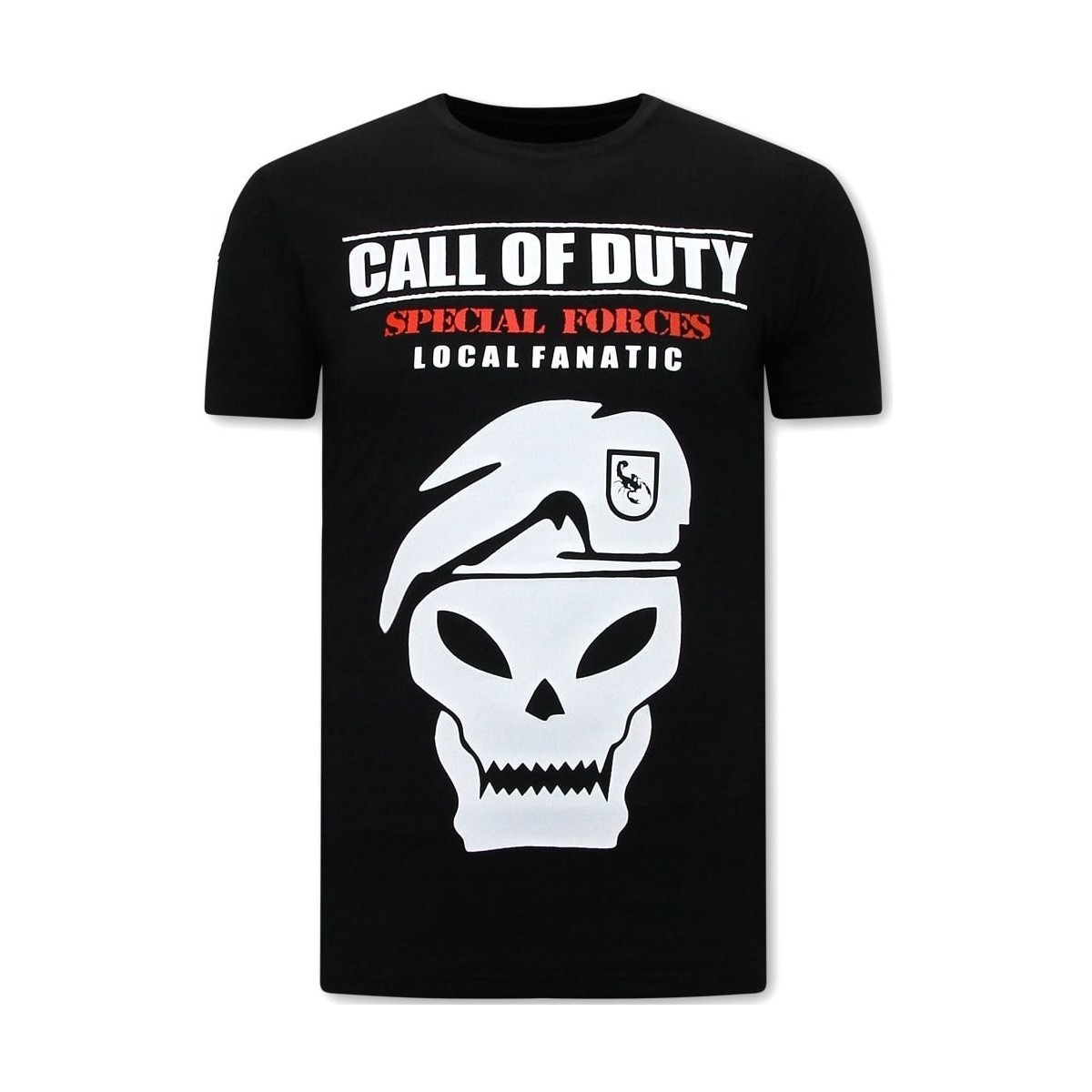 Kleidung Herren T-Shirts Local Fanatic Call Of Duty Schwarz