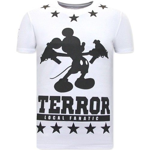 Kleidung Herren T-Shirts Local Fanatic Terror Mouse Weiss