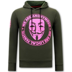 Kleidung Herren Sweatshirts Local Fanatic We Are Anonymous Hoodie Grün