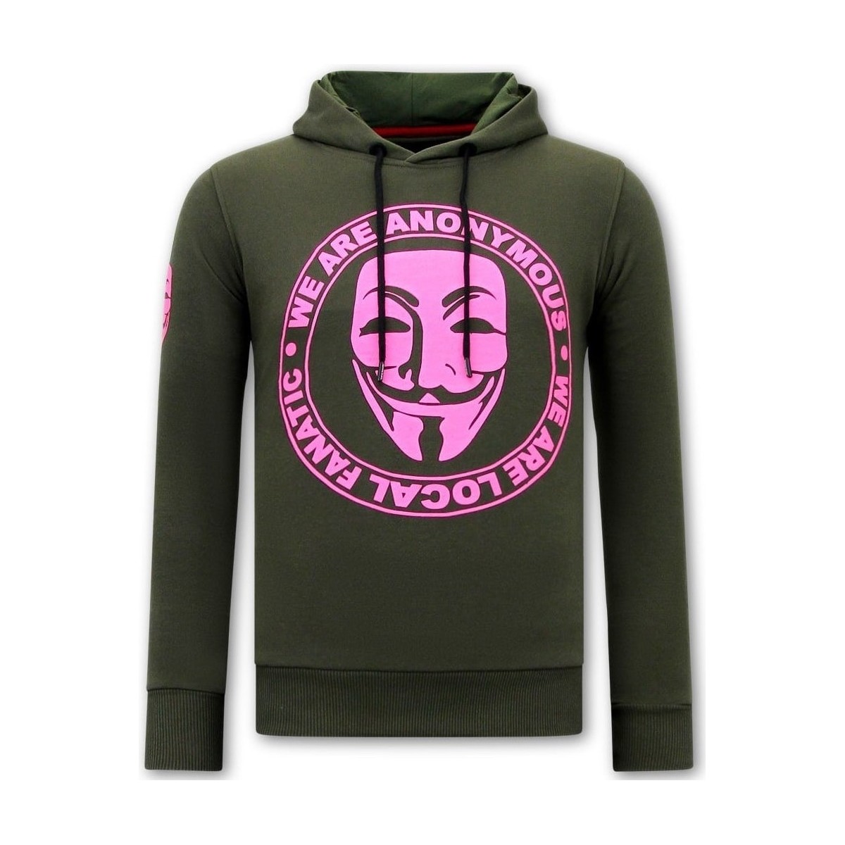 Kleidung Herren Sweatshirts Local Fanatic We Are Anonymous Hoodie Grün