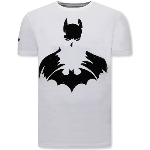 Kleidung Herren T-Shirts Local Fanatic Batman Print Weiss
