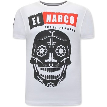 Kleidung Herren T-Shirts Local Fanatic El Narco Mit Print Weiß
