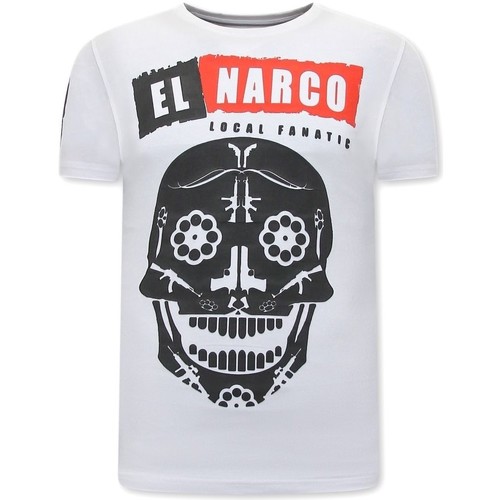 Kleidung Herren T-Shirts Local Fanatic El Narco Mit Print Weiss