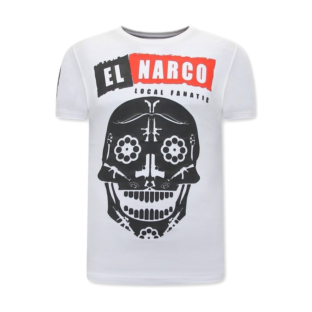 Kleidung Herren T-Shirts Local Fanatic El Narco Mit Print Weiss