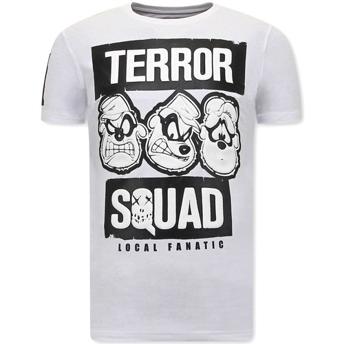 Kleidung Herren T-Shirts Local Fanatic Beagle Boys Squad Fun Shirts Weiss