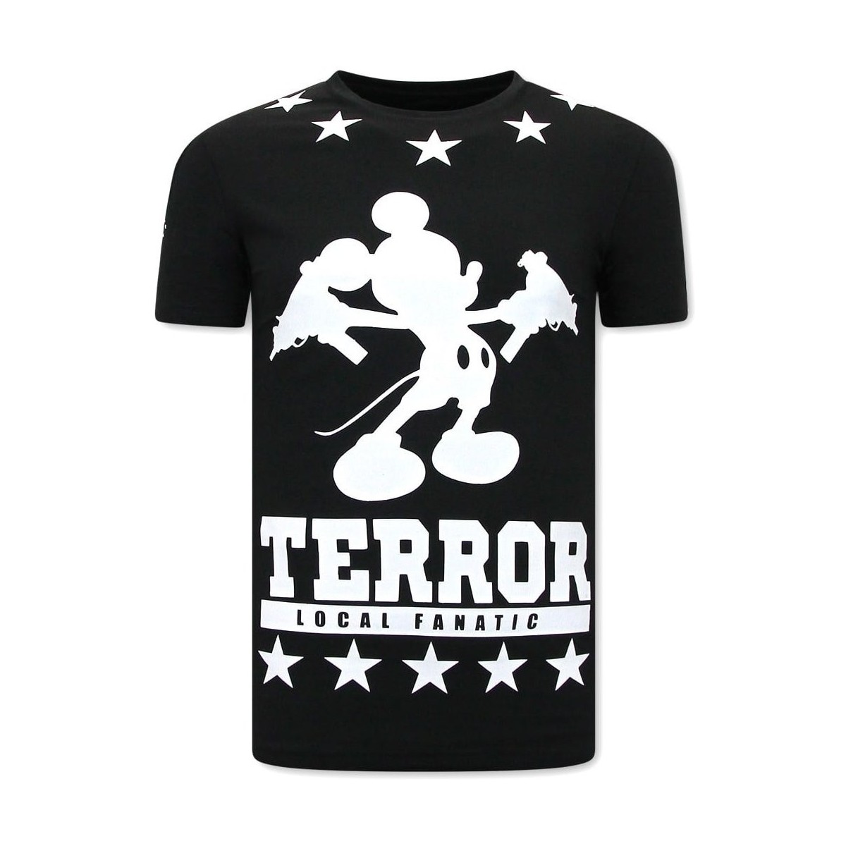 Kleidung Herren T-Shirts Local Fanatic Terror Mouse Schwarz