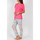 Kleidung Damen Pyjamas/ Nachthemden Admas Pyjama Hose T-Shirt Colored Diamonds rosa Rosa