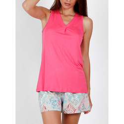 Kleidung Damen Pyjamas/ Nachthemden Admas Pyjama-Shorts Tanktop Colored Diamonds rosa Zartrosa