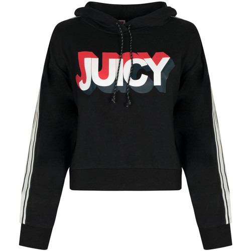 Kleidung Damen Sweatshirts Juicy Couture JWTKT179637 | Hooded Pullover Schwarz
