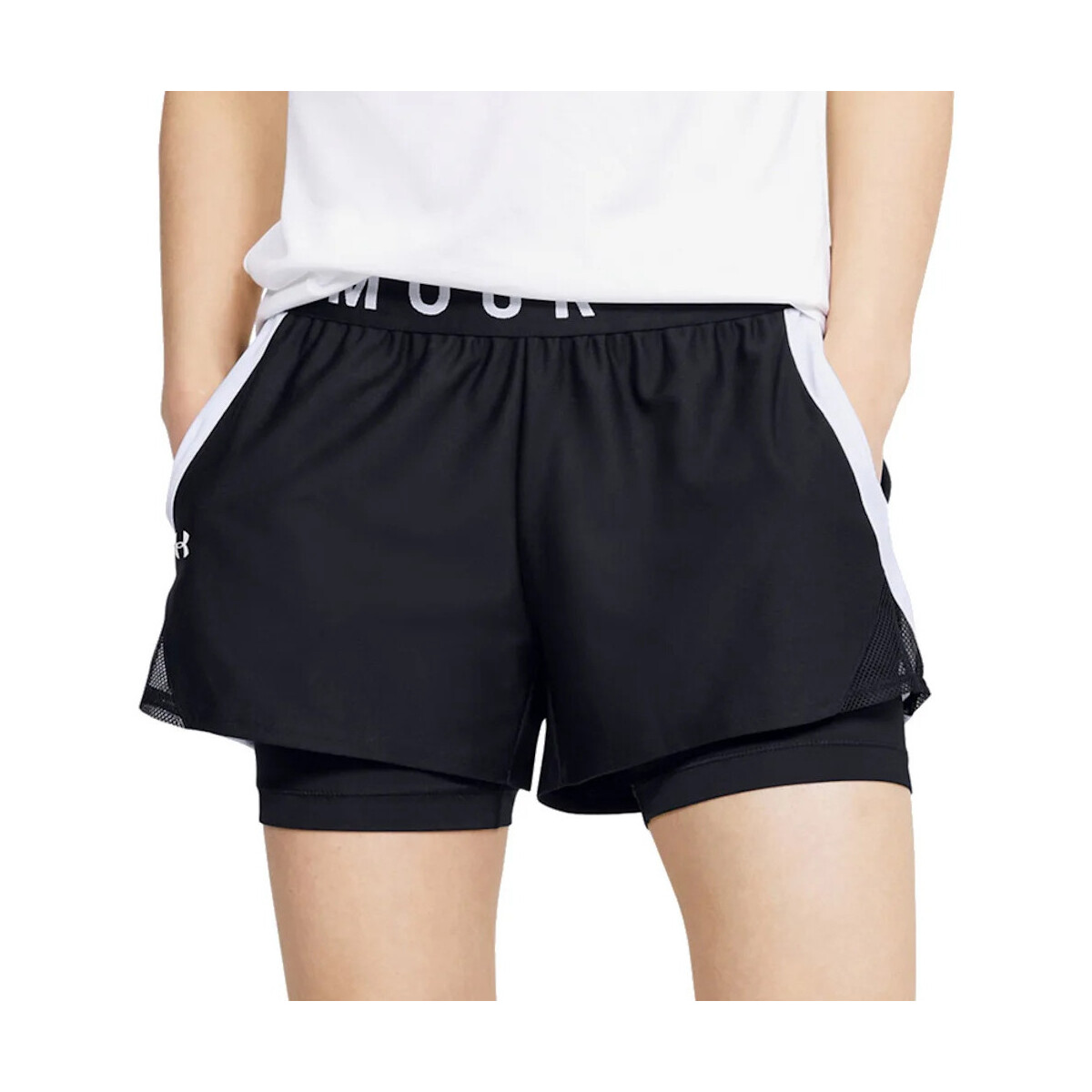 Kleidung Damen Shorts / Bermudas Under Armour 1351981-001 Schwarz