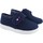 Schuhe Mädchen Multisportschuhe Vulpeques Leinwand Kind  132-pbt blau Blau