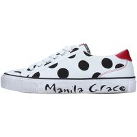 Schuhe Damen Sneaker Low Manila Grace S631CP Weiss