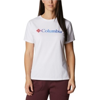 Kleidung Damen T-Shirts Columbia Sun Trek W Graphic Tee Weiss