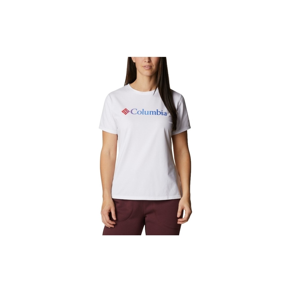 Kleidung Damen T-Shirts Columbia Sun Trek W Graphic Tee Weiss