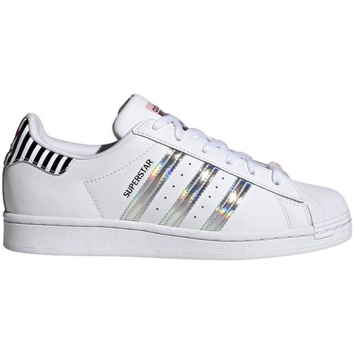 Schuhe Damen Sneaker Low adidas Originals Superstar Weiß, Silber