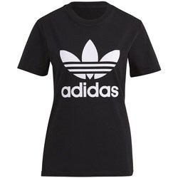 Kleidung Damen T-Shirts adidas Originals Trefoil Tee Weiß, Schwarz