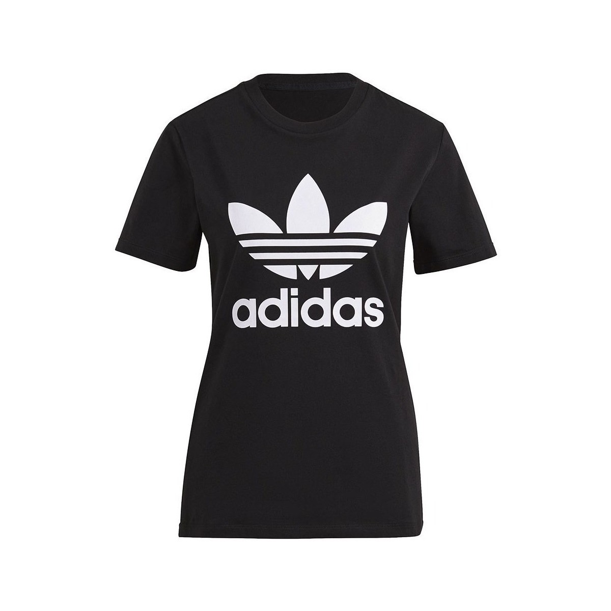 Kleidung Damen T-Shirts adidas Originals Trefoil Tee Weiß, Schwarz