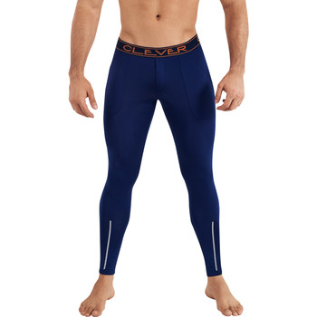 Kleidung Herren Boxershorts Clever Newport Clevere lange Unterhosen Blau