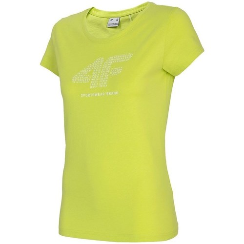 Kleidung Damen T-Shirts 4F TSD011 Gelb
