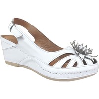 Schuhe Damen Sandalen / Sandaletten Karyoka Fleur Weiss