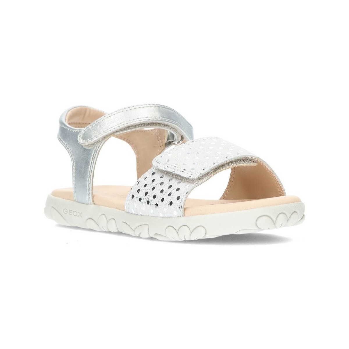Schuhe Mädchen Sandalen / Sandaletten Geox SANDAL  HAITI J028ZA Grau