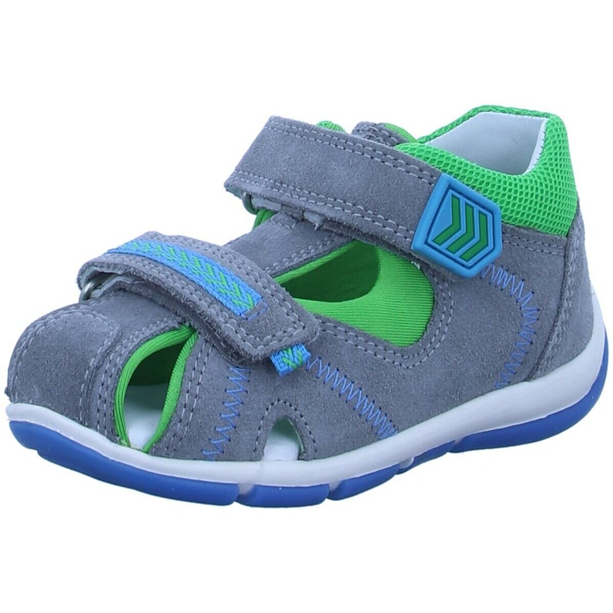Schuhe Jungen Babyschuhe Superfit Sandalen hell-grün-blau 1-609145-2510 Freddy Grau