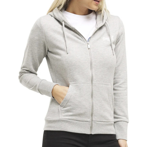 Kleidung Damen Sweatshirts Superdry W2010130A Grau