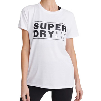 Kleidung Damen T-Shirts & Poloshirts Superdry WS300007A Weiss