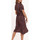 Kleidung Damen Kleider Lisca Lima  mittellanges Sommerkleid mit kurzen Ärmeln Braun