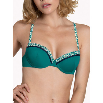 Kleidung Damen Bikini Ober- und Unterteile Lisca Vorgeformtes Badeanzugoberteil mit mehreren Positionen Utila Grün
