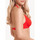 Kleidung Damen Bikini Ober- und Unterteile Lisca Okinawa  Halter Badeanzug Top Rot