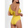 Kleidung Damen Badeanzug Admas 1 Stück Seite Rüsche Badeanzug gelb Gelb