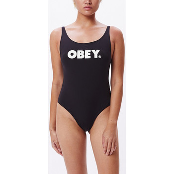 Kleidung Damen Badeanzug Obey bold 3 Schwarz