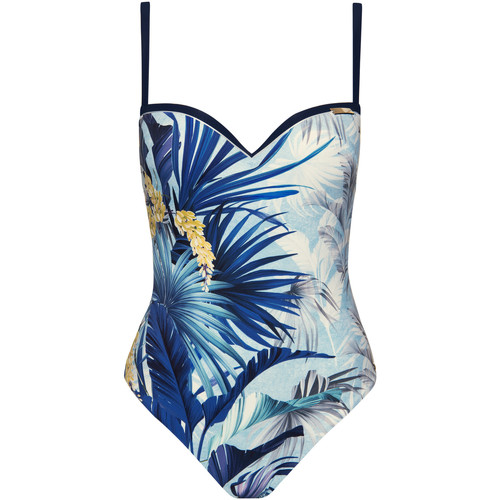 Kleidung Damen Badeanzug Lisca Ensenada  vorgeformter einteiliger Badeanzug Blau