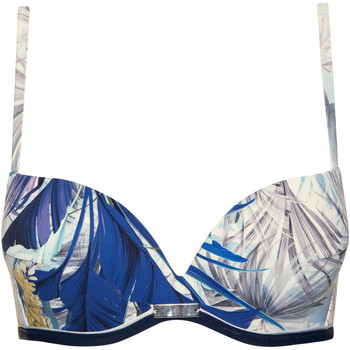 Kleidung Damen Bikini Ober- und Unterteile Lisca Ensenada  Push-up-Badeanzug-Oberteil Blau