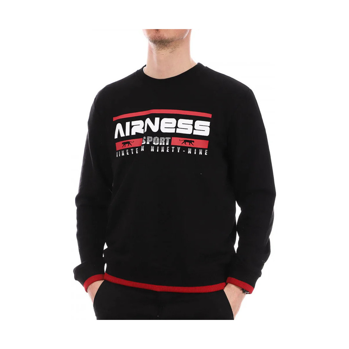 Kleidung Herren Sweatshirts Airness NINETY-SWEAT Schwarz