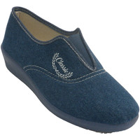 Schuhe Damen Hausschuhe Aguas Nuevas Geschlossene Gummi-Rist-Sneakers für Dam Blau