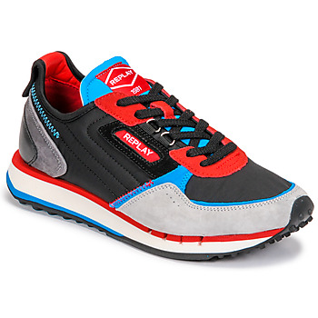 Schuhe Herren Sneaker Low Replay DRUM WAVE M21 Schwarz / Blau / Rot