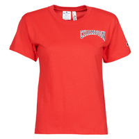 Kleidung Damen T-Shirts Champion CREWNECK T SHIRT Rot