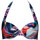 Kleidung Damen Bikini Ober- und Unterteile Lisca Nice  Vorgeformte Halter Badeanzug Top Blau