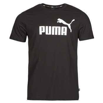 Kleidung Herren T-Shirts Puma ESS LOGO TEE Schwarz